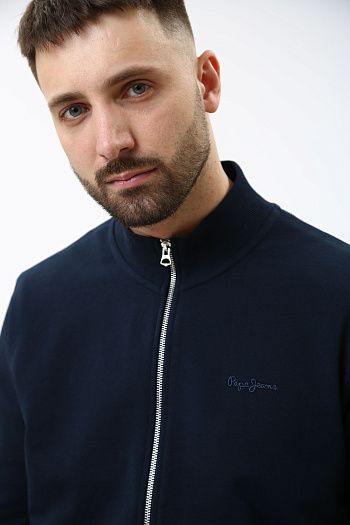 Свитшот хлопковый синий Armani Exchange