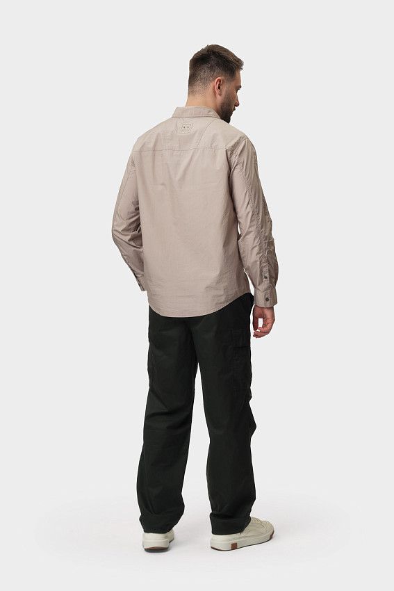 Рубашка с длинным рукавом Armani Exchange Бежевый