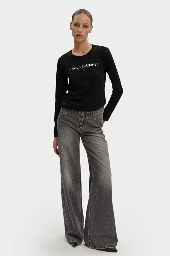 Лонгслив Armani Exchange Черный