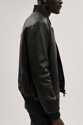 Куртка кожаная Bikkembergs