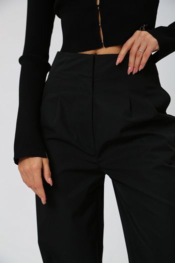 Брюки спортивные хлопковые черные Armani Exchange