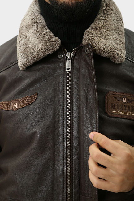 Куртка кожаная Mustang