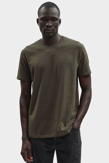 Футболка хлопковая хаки Bikkembergs