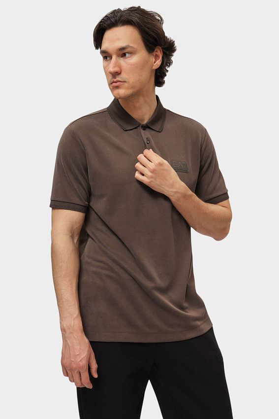 Поло EA7 Коричневый