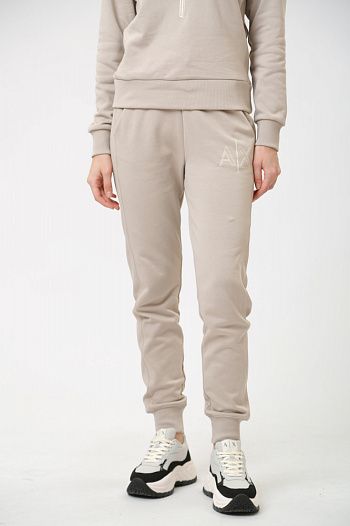 Брюки спортивные хлопковые бежевые Armani Exchange