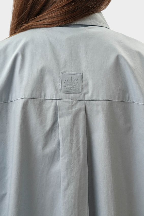 Рубашка с длинным рукавом Armani Exchange Голубой