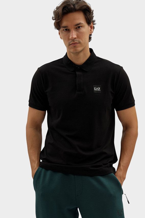Поло EA7 Черный