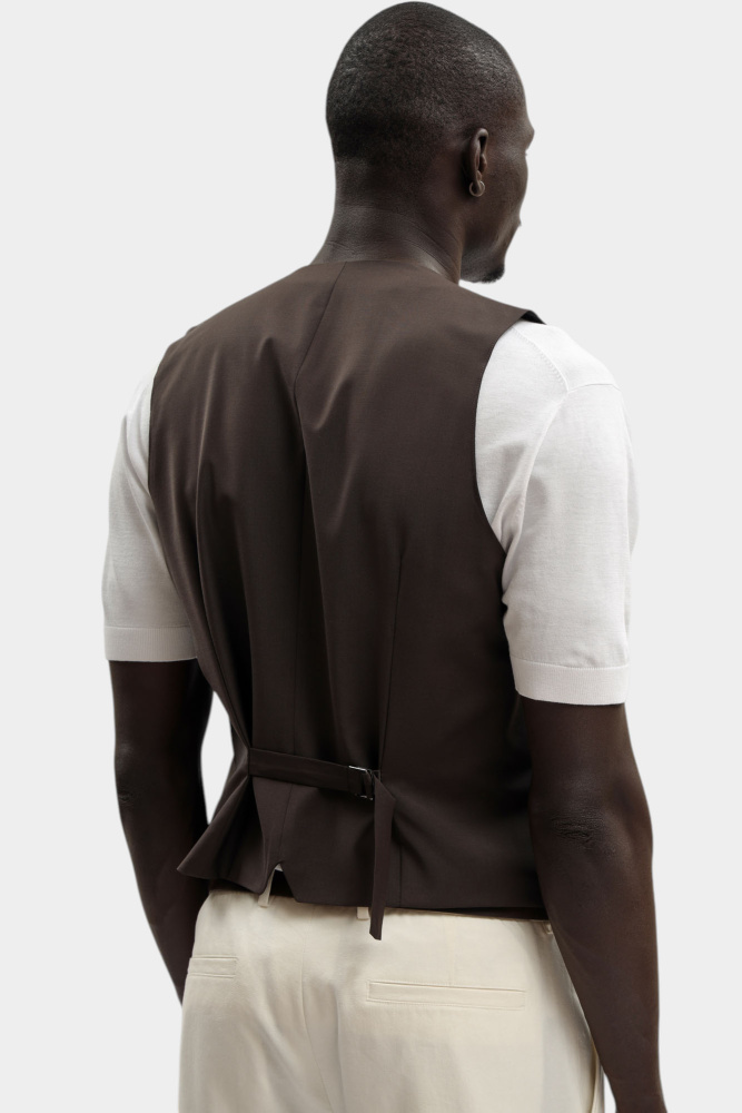 561035_355010 Жилет классический Karl Lagerfeld Коричневый