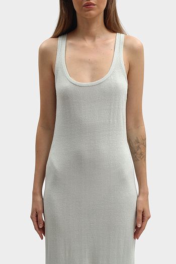 Платье макси льняное бежевое Calvin Klein Jeans