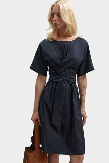Платье из хлопка Emporio Armani