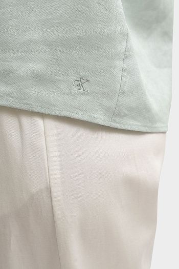 Топ на бретелях льняной голубой Calvin Klein Jeans
