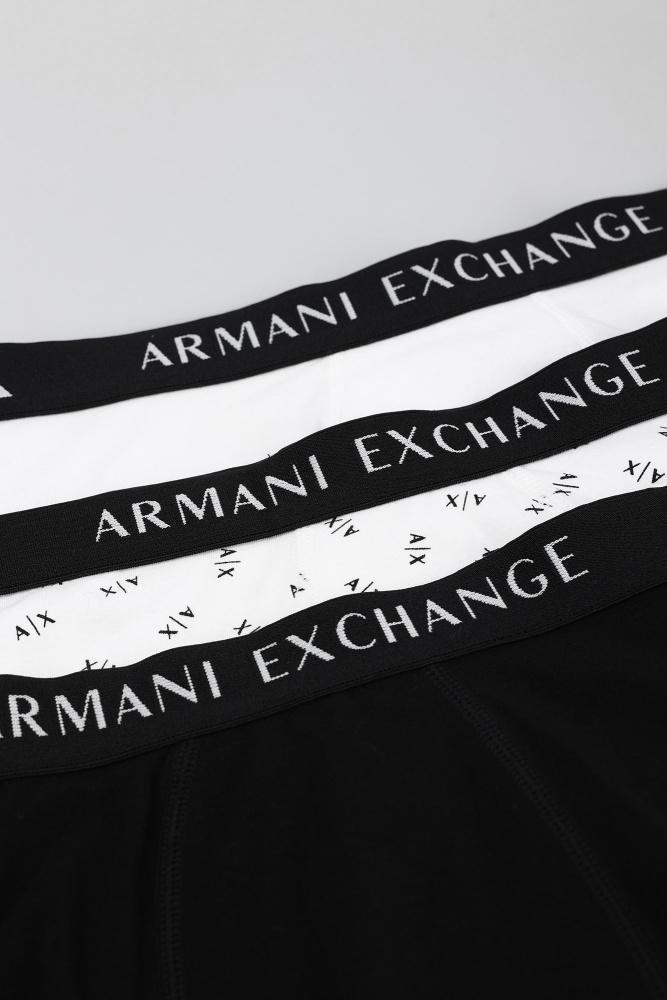 957030_CC282 Трусы 3 шт Armani Exchange Белый