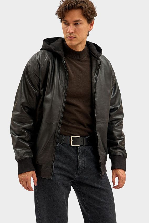 Куртка кожаная Mustang Черный