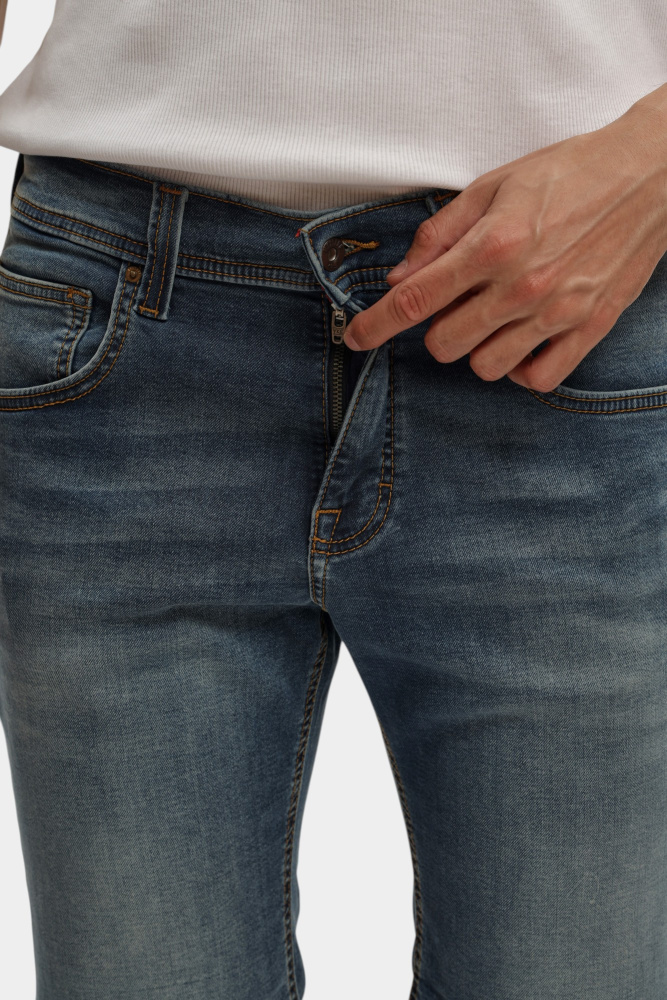 1016349-5000 Шорты джинсовые Mustang Синий