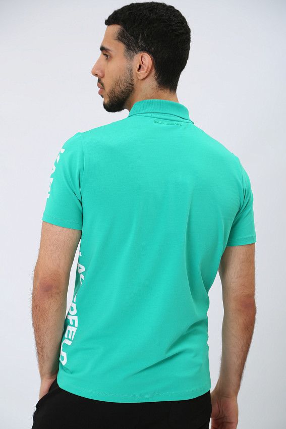 Поло Karl Lagerfeld Зеленый