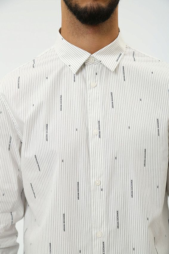 Рубашка с длинным рукавом Armani Exchange Зеленый