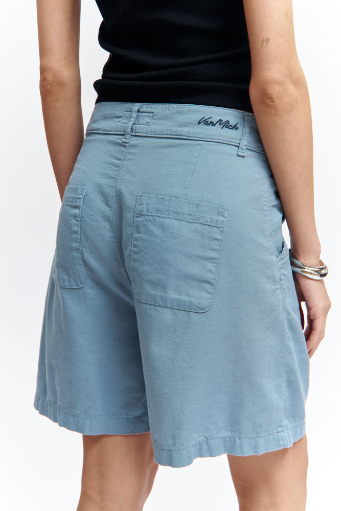 VW-OMA-55-444 шорты льняные van mich 