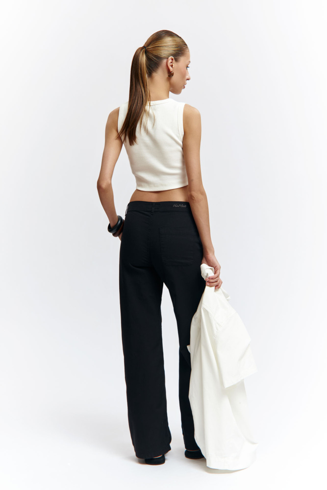 VW-OMA-55-447 брюки льняные van mich 