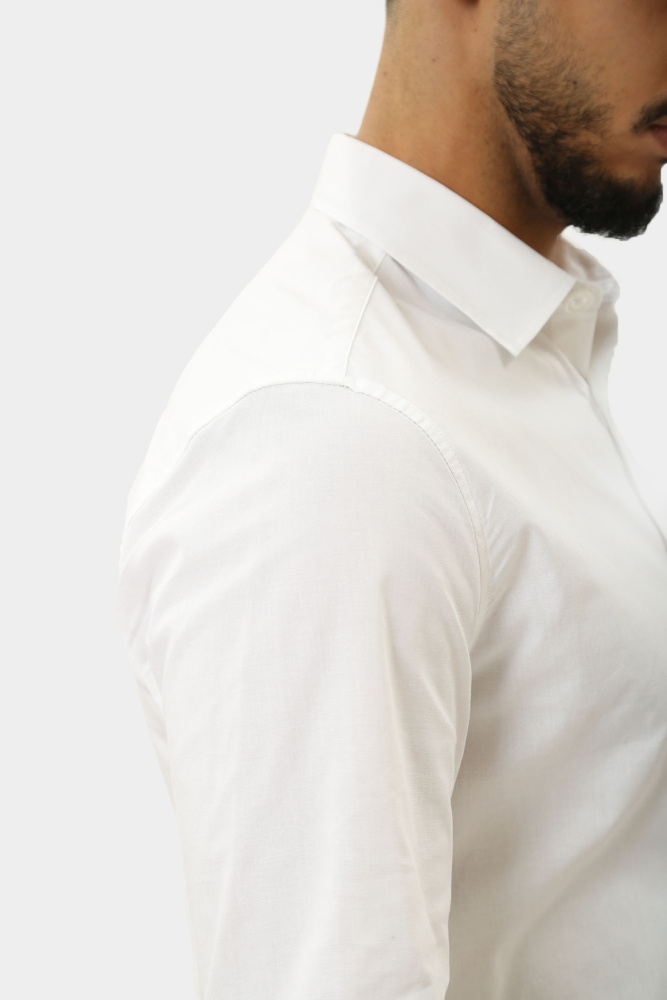 PBMS0419 Сорочка д/р Bikkembergs Белый