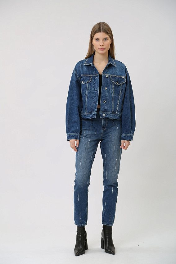 Джинсы TAPERED JEANS UHW SPARKLE  Pepe Jeans