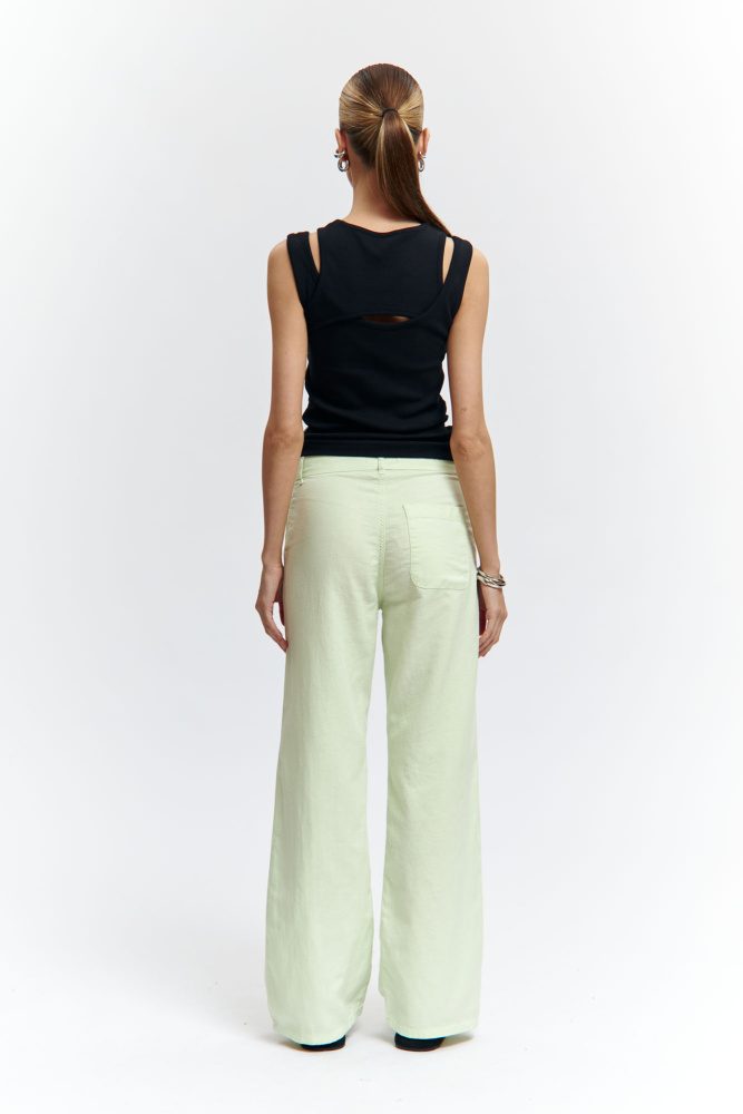 VW-OMA-55-447 брюки льняные van mich 