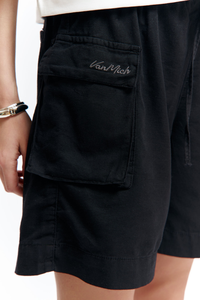 VW-OMA-55-443 шорты льняные van mich 