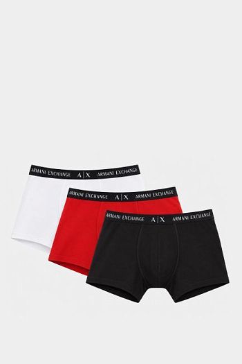 Комплект трусов хлопковый черный Armani Exchange