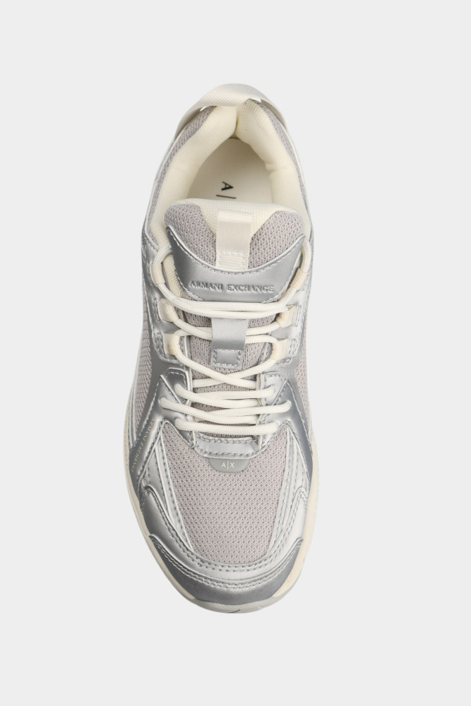 XW001628_AF17453 Кроссовки Armani Exchange Серебряный