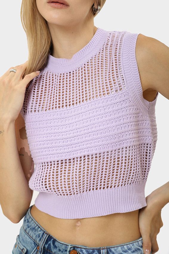 Топ Armani Exchange Фиолетовый