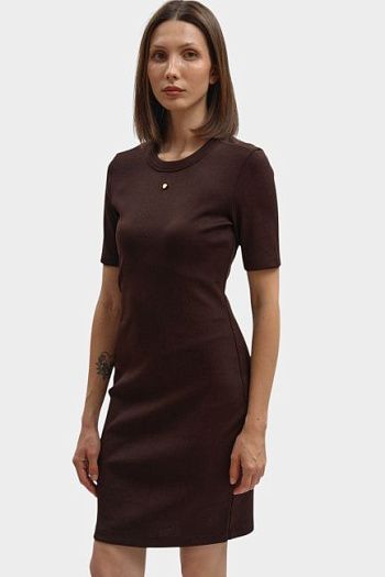 Платье облегающее коричневое Armani Exchange