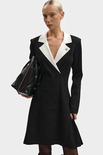 Платье на выход из вискозы черное Karl Lagerfeld