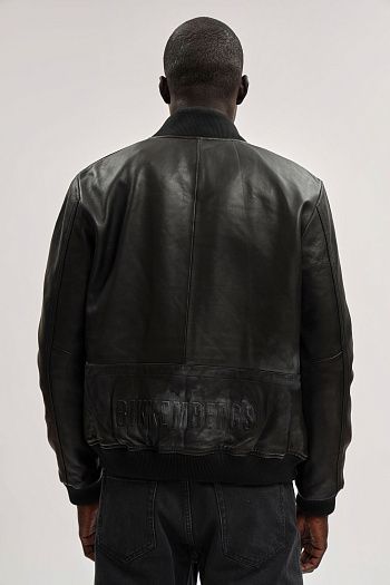 Куртка кожаная Bikkembergs