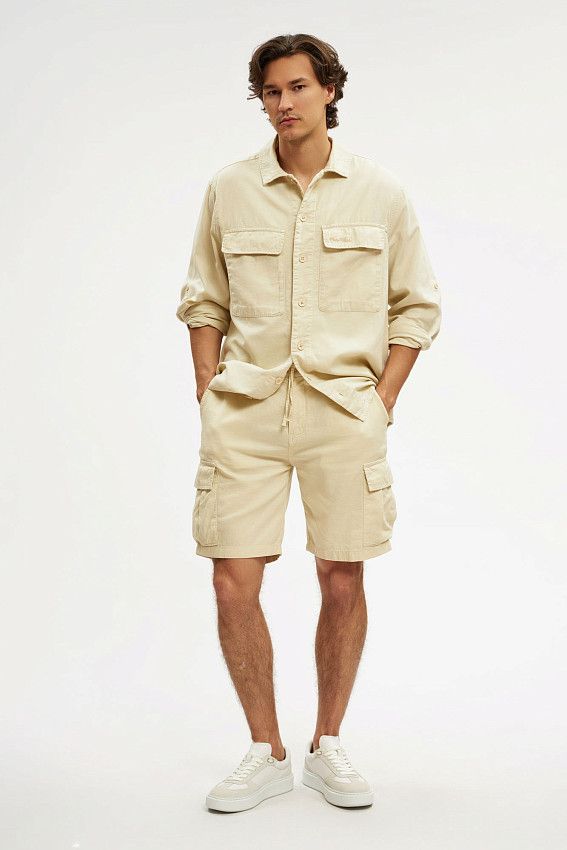 Шорты льняные Van Mich Бежевый