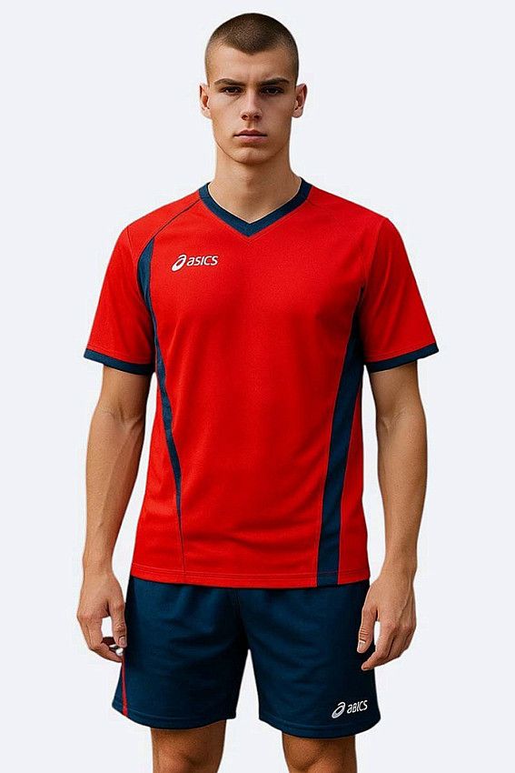 Комплект формы Asics Красный