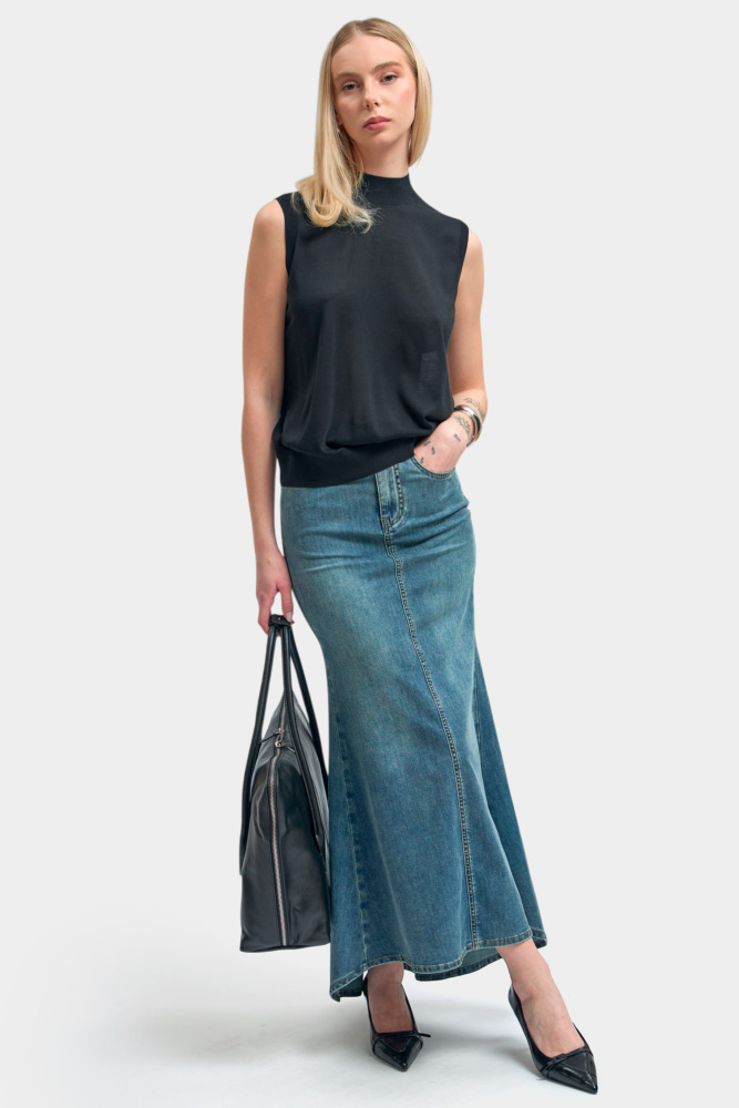 W-261-FT-56-5281A юбка джинсовая the hills 