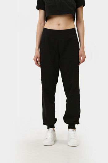 Брюки спортивные хлопковые черные Calvin Klein Jeans
