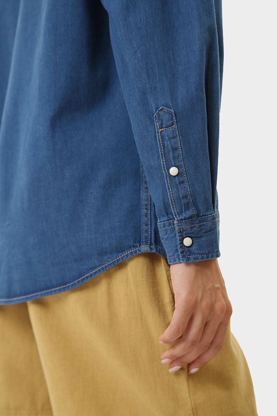 Рубашка с длинным рукавом Pepe Jeans Синий