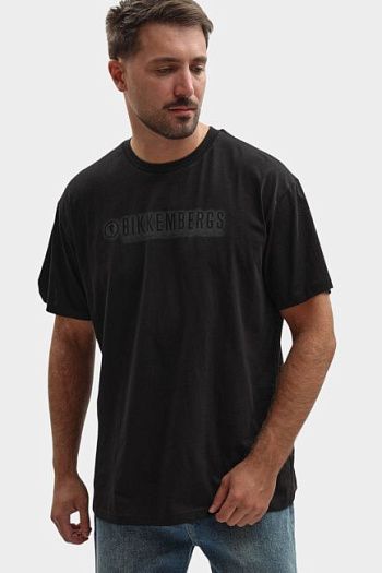 Футболка хлопковая черная Bikkembergs