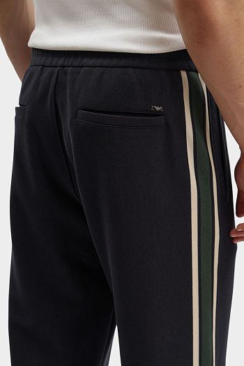 Брюки спортивные из хлопка Emporio Armani