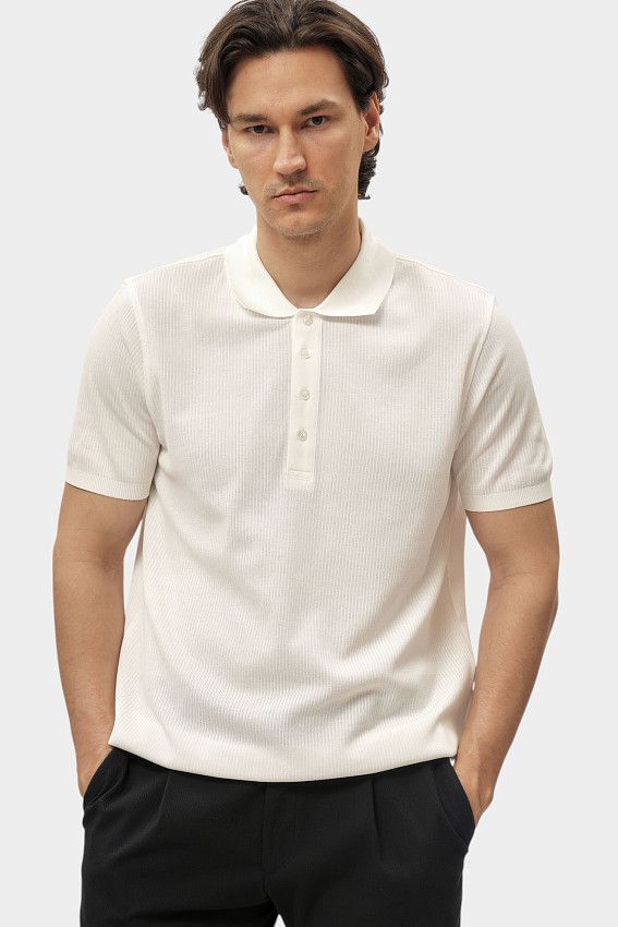 Поло Karl Lagerfeld Молочный