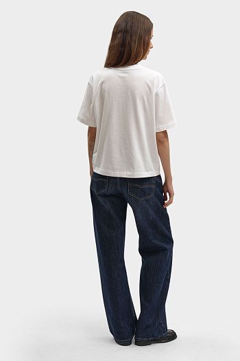 Футболка хлопковая белая Calvin Klein Jeans