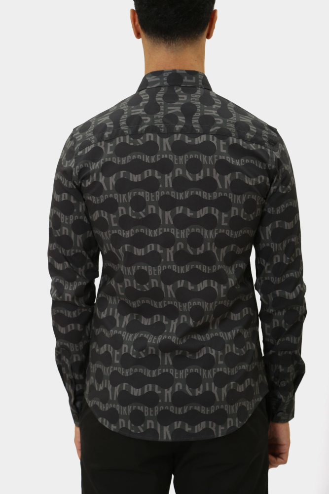 PBMS0311 Рубашка с длинным рукавом Bikkembergs Черный