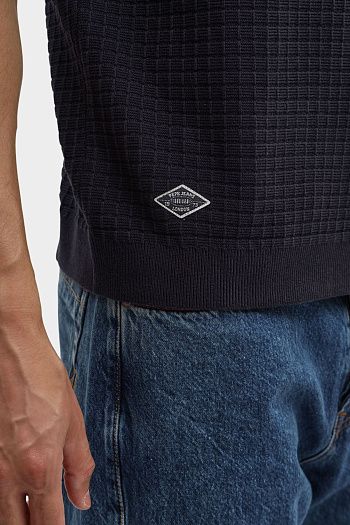 Футболка поло хлопковая синяя Pepe Jeans