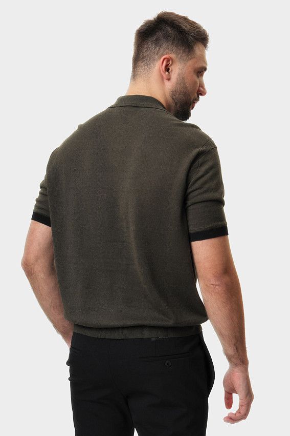 Поло трикотажное Armani Exchange Хаки