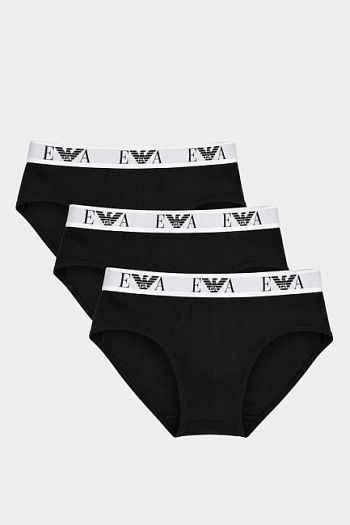 Трусы 3 шт из хлопка Emporio Armani