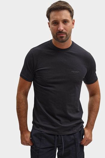 Футболка хлопковая черная Armani Exchange