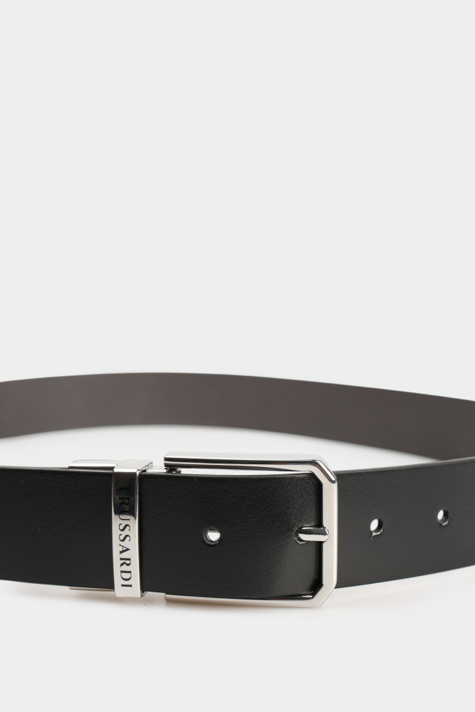 B353B000009N-MER01L60-22MA Ремень Trussardi Черный