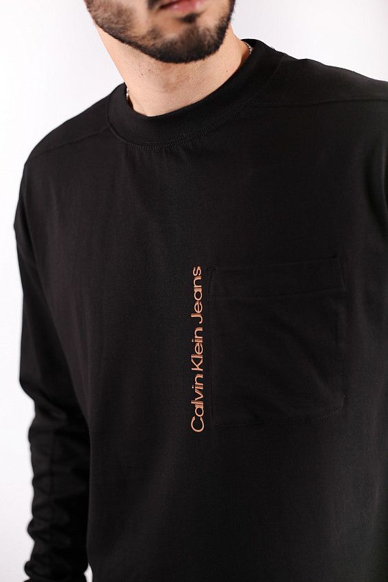 Футболка лонгслив Calvin Klein Jeans Черный
