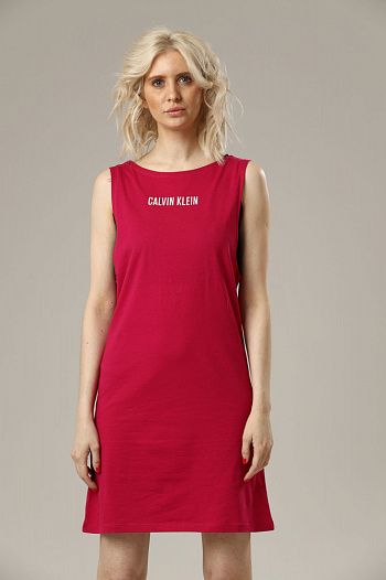 Платье хлопковое розовое Calvin Klein Underwear