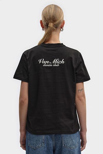 Свитшот хлопковый черный Van Mich